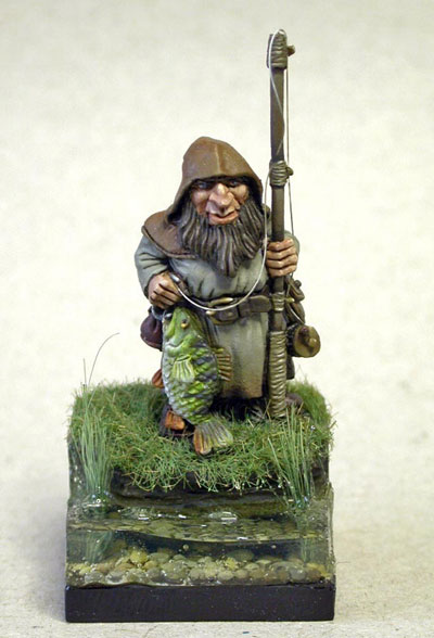 Dwarf World Fisherman painted by Chris Clyton