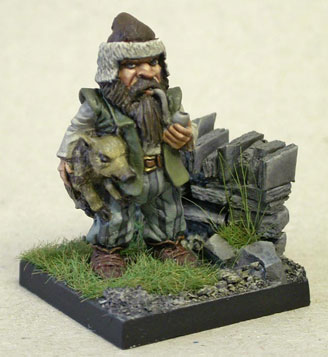 Dwarf World pig handler painted by Chris Clyton