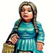Dwarf World Dwarf Woman With basket painted by Cindy Dukino