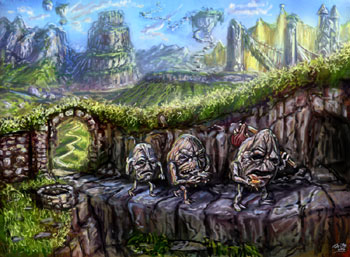 james olley enviroment dungeon and dragons redesign concept artwork